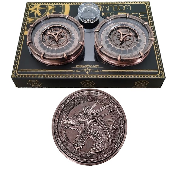 SignalPlus Other - SignalPlus Random King Dice Metal‎ Dragon Spinner DND Tabletop RPG 2025 Edition